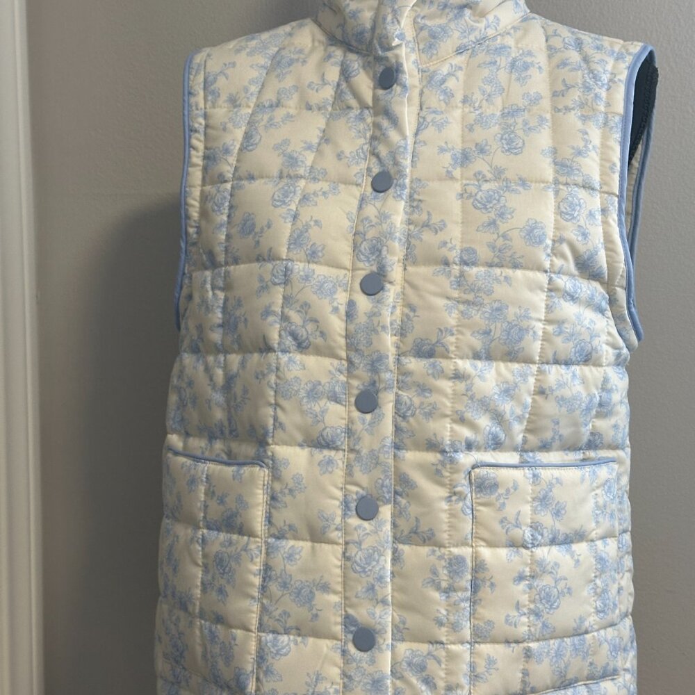 NWOT - YLLW Amelia Quilted Convertible Jacket — Blue Toile - Size M - $100 - Picture 4 of 7